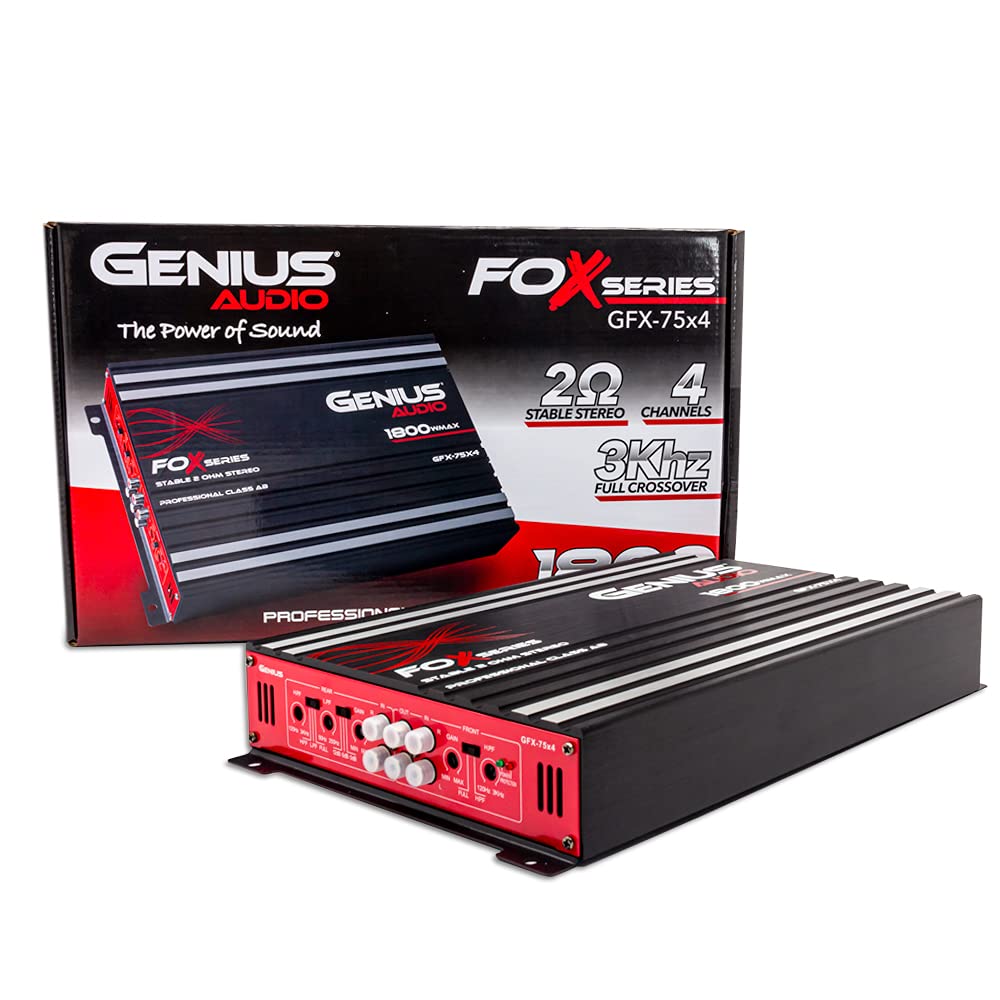 Amazon.com: Genius Audio GFX-75X4 Full Range Powered Car Amplifier